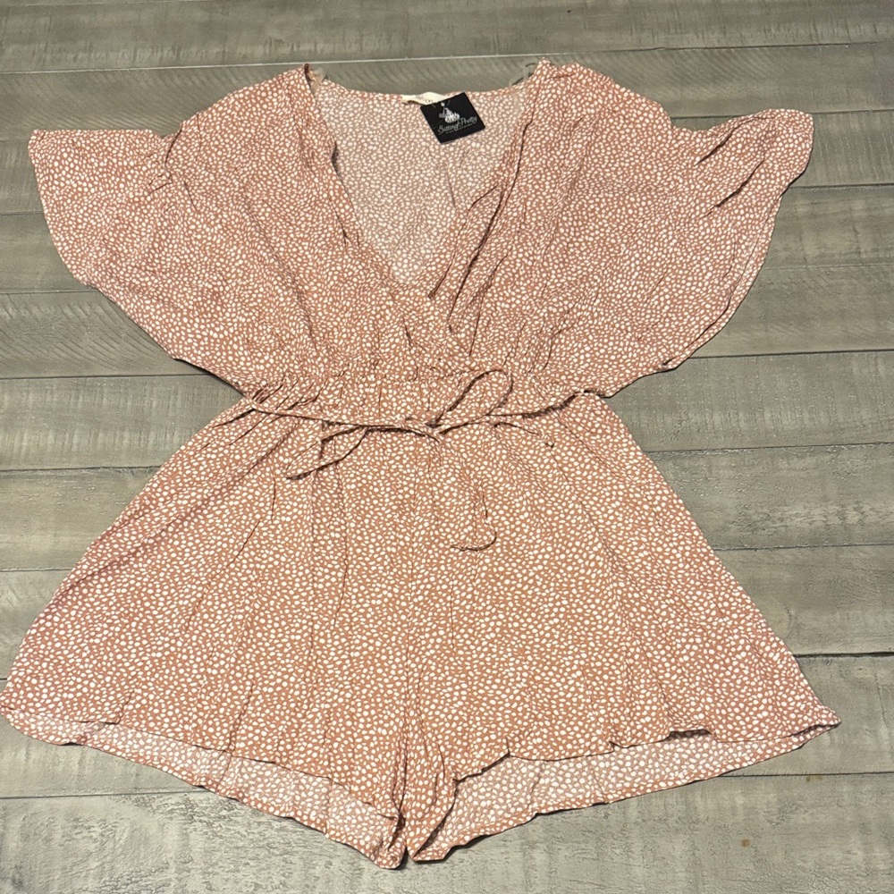 Millibon Mauve with White Spotted Romper